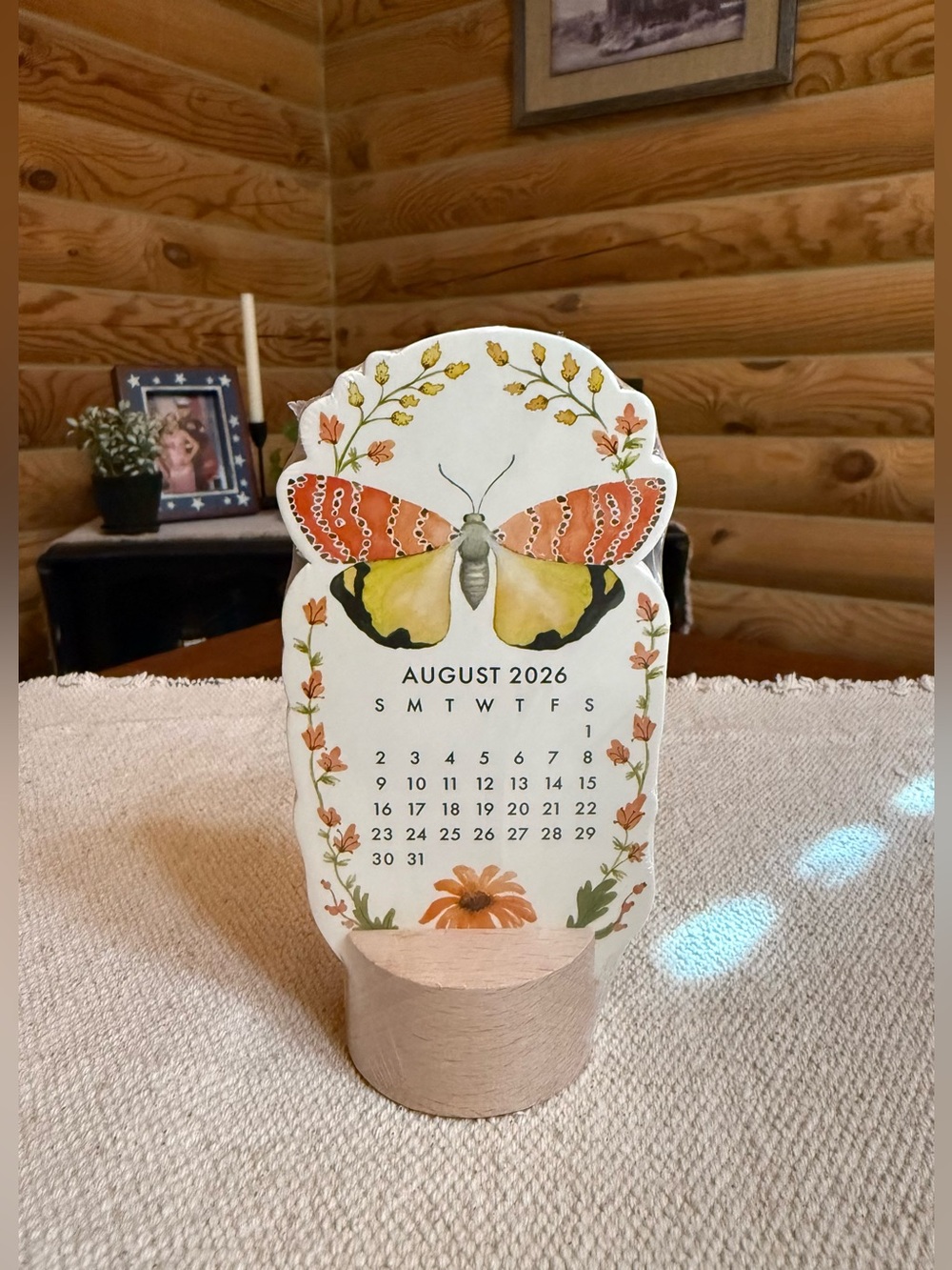 BUTTERFLY 2026-2027 Desktop Calendar